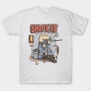 sniper cat T-Shirt